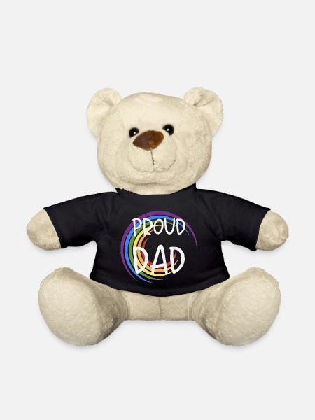 Proud Dad LGBTQ Regenbogen Familie - Teddy - Schwarz