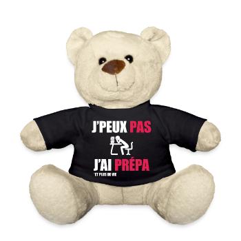 J'peux pas j'ai prépa - Nounours - noir - Devant