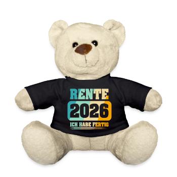 Rentner Rente 2026 - Teddy - Schwarz - Vorne