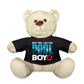 Lustige Schwimmer Sprüche & Schwimmverein Design - Teddy - Schwarz - Vorne