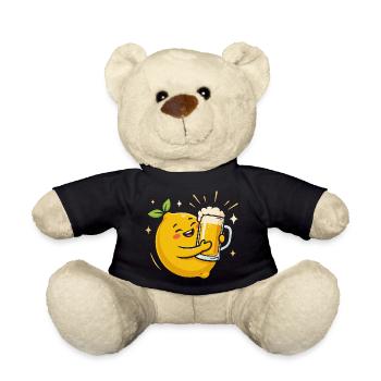 Radler Beer Funny Lemon With Beer Mug - Teddy Bear - black - Front