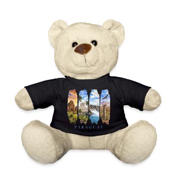 Voyage de vacances au Paraguay – Motif culturel sud-américain - Nounours - noir - Devant