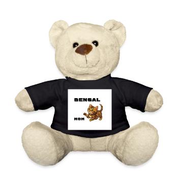 Maman du Bengale jouant au chaton - Nounours - noir - Devant