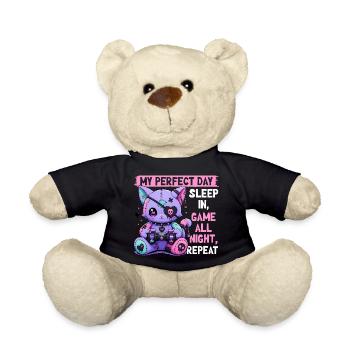 Pastel Goth Soft Goth Gaming Gamer - Teddy - Schwarz - Vorne