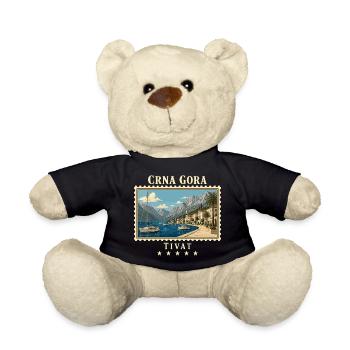 Montenegro Tivat Vintage Reisemarke - Teddy - Schwarz - Vorne