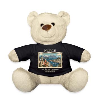 Norwegen Ålesund Vintage Reisemarke - Teddy - Schwarz - Vorne