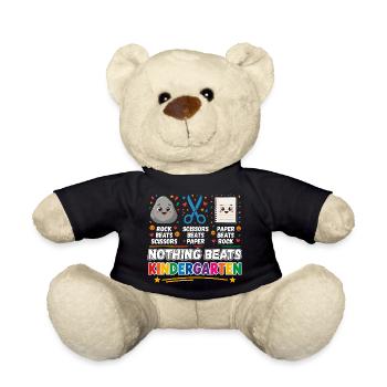 Rien ne vaut la feuille de ciseaux de pierre de maternelle - Nounours - noir - Devant