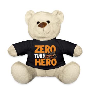 Zero Turn Hero – Zero Turn Rasenmäher Rasenmäh-Papa - Teddy - Schwarz - Vorne