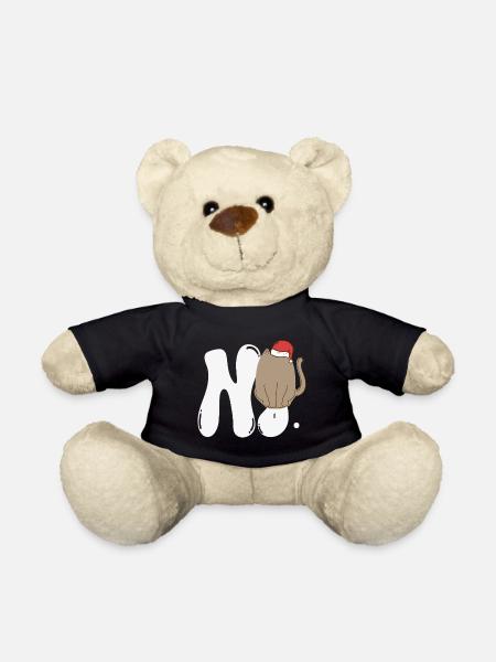 no face cat ugly sweater - Teddy - Schwarz