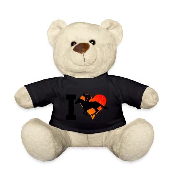 Horse Riding Rider Dressour Women's Racing Riding - Teddy Bear - black - Front