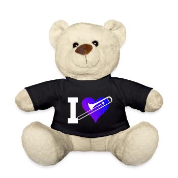Trombone Ténor Hommes Trombone Brass Band - Nounours - noir - Devant