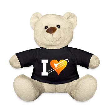 Tromboniste Hommes Ténor Trombone Brass Band - Nounours - noir - Devant
