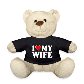 I love my wife - Nounours - noir - Devant