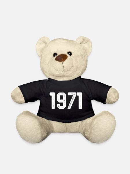 1971 Vintage Né Millésime 1971 Anniversaire 1971 - Nounours - noir