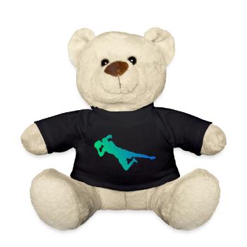 Football Football Goalkeeper Footballer Men - Teddy Bear - black - Front
