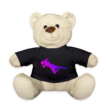 Fußballer Fussball Torwart Fußballspieler - Teddy - Schwarz - Vorne