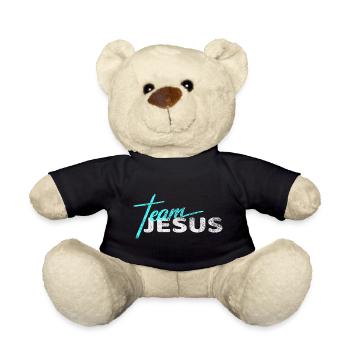 Religious Christian God of Jesus Gift Shirt - Teddy Bear - black - Front
