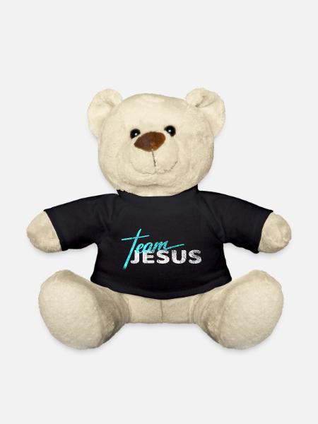 Religious Christian God of Jesus Gift Shirt - Teddy Bear - black