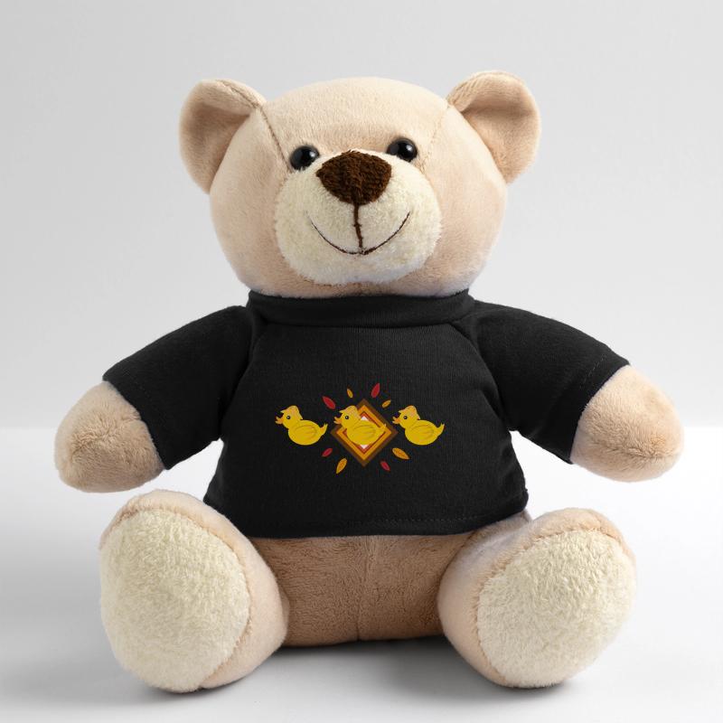 Enten Bande im Herbstlaub. Teddy