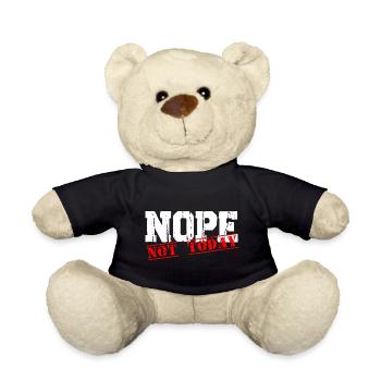 Nope not today - Teddy - Schwarz - Vorne