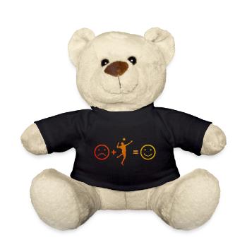 Faustballspieler Herren Faustballspielen Fistball - Teddy - Schwarz - Vorne