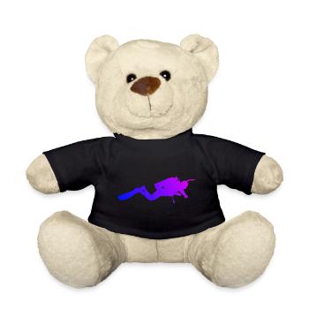 Scuba Diver Damen Free Dive Diver Scuba Taucher - Teddy - Schwarz - Vorne