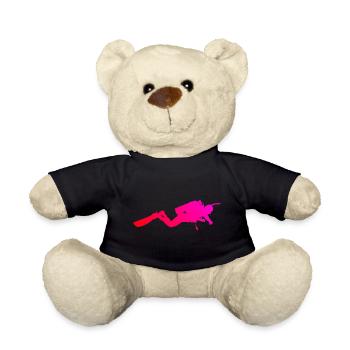 Diver Scuba Diver Scuba Taucher Scuba Tauchen - Teddy - Schwarz - Vorne