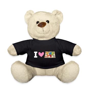 Risiko - I Love, Ich liebe, Herz - Teddy - Schwarz - Vorne