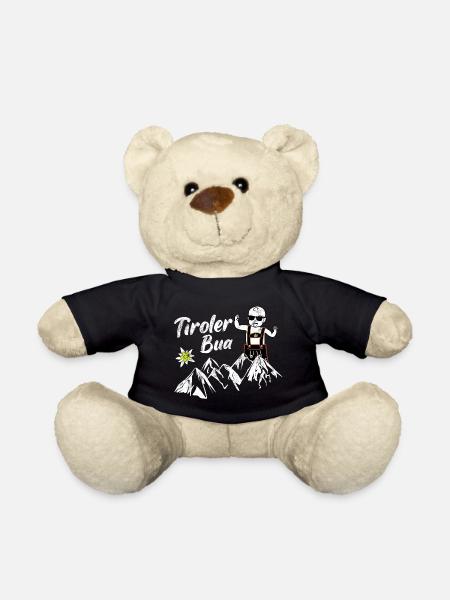 Tiroler Bua Österreich Berge Geschenkidee Tirol - Teddy - Schwarz