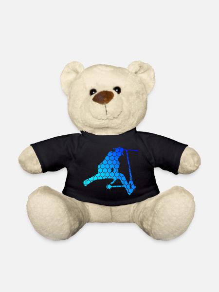 Tretroller Stunt Roller Scooter Stunt Scooter - Teddy - Schwarz