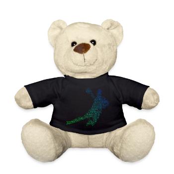 Handball Handballspielen Handballer Damen Handball - Teddy - Schwarz - Vorne