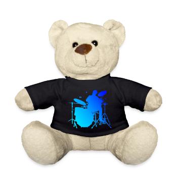 Batteur Homme Batteur Batterie Kit Batterie - Nounours - noir - Devant