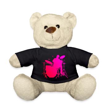 Percussionniste Hommes Batteur Femmes - Nounours - noir - Devant