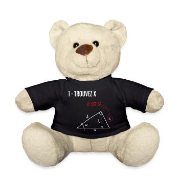 Trouver x - Nounours - noir - Devant