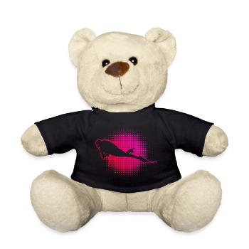 Ladies Diving Diving Diver Scuba Diving - Teddy Bear - black - Front