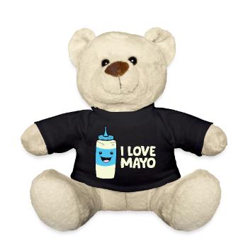Mayonnaise - I love mayo - Nounours - noir - Devant