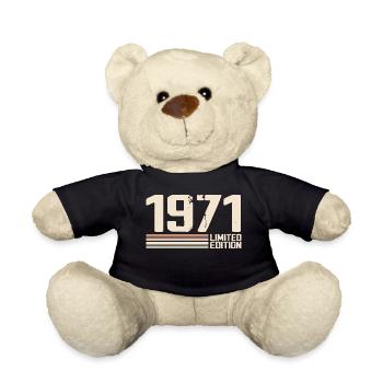 1971 Vintage 1971 Birthday 1971 Retro 1971 - Teddy Bear - black - Front