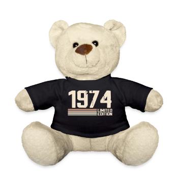 1974 Vintage 1974 Birthday 1974 Retro 1974 - Teddy Bear - black - Front