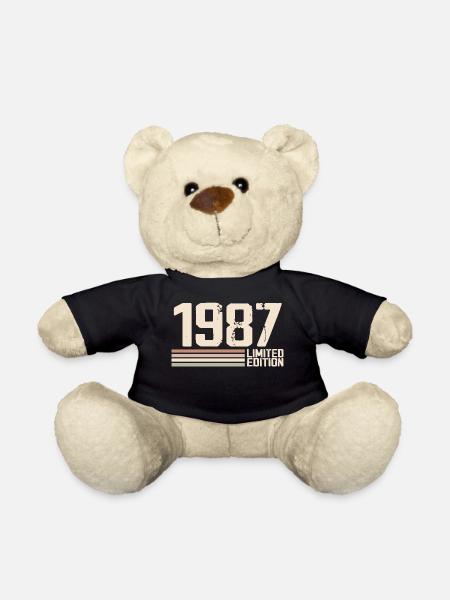 1987 Jahrgang 1987 Geburtstag 1987 Retro 1987 - Teddy - Schwarz