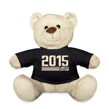2015 Vintage 2015 Birthday 2015 Retro 2015 - Teddy Bear - black - Front