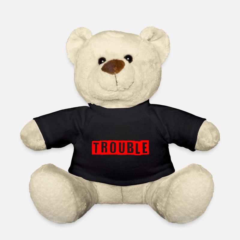 Trouble red - Teddy Bear - black