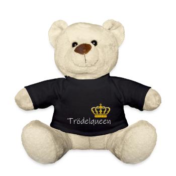 Troedelqueen flea market queen dawdle present - Teddy Bear - black - Front