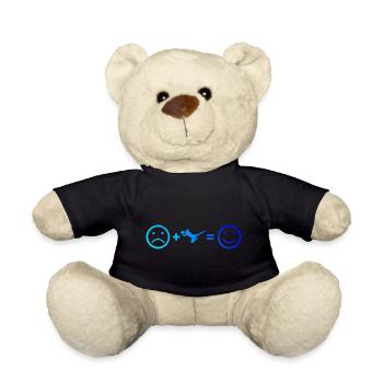 Women's Footballer Goalkeeper Footballer Football - Teddy Bear - black - Front