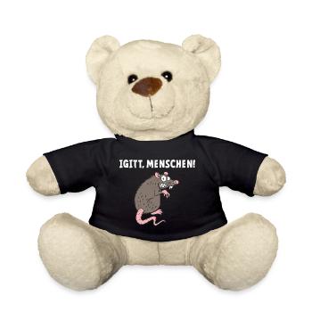 Igitt Menschen - Teddy - Schwarz - Vorne