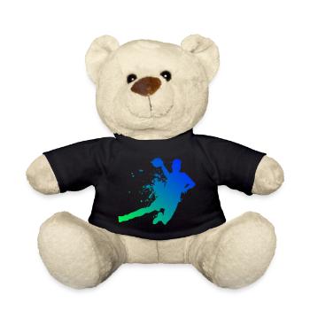 Handball Handball Players Women's Handball Games - Teddy Bear - black - Front