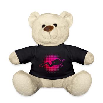 Scuba Diver Free Dive Diving Scuba Diving - Teddy Bear - black - Front