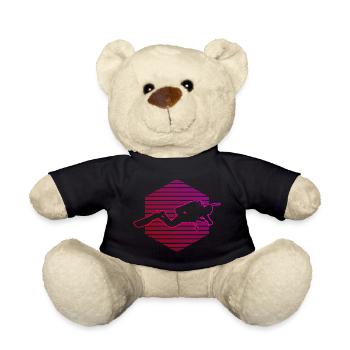 Women Diver Diving Diver Scuba Diver - Teddy Bear - black - Front