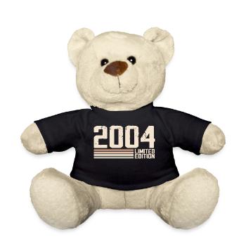 2004 Jahrgang 2004 Geburtstag 2004 Retro 2004 - Teddy - Schwarz - Vorne