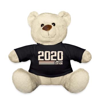 2020 Jahrgang 2020 Geburtstag 2020 Retro 2020 - Teddy - Schwarz - Vorne