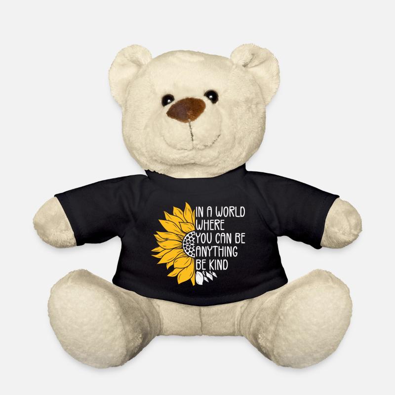 in einer Welt, in der du alles sein kannst, freundlich sein kannst - Teddy - Schwarz